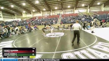149 lbs Round 2 (4 Team) - Wyatt Hanssen, Utah Gold vs BYSON BARELA, West Coast Riders
