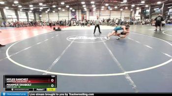 120 lbs Rd# 5- 3:45pm Friday Final Pool - Myles Sanchez, Agression Legionaries vs Maximus Dhabolt, Iowa Black