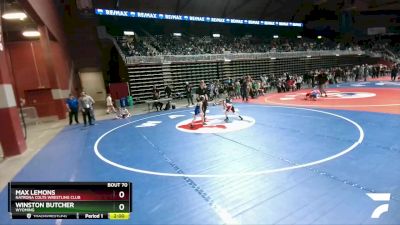 53 lbs Cons. Round 1 - Max Lemons, Natrona Colts Wrestling Club vs Winston Butcher, Wyoming