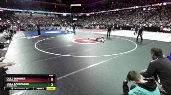 D1-144 lbs Semifinal - Cole Dummer, Union Grove vs Cole Sarbacker, Stoughton