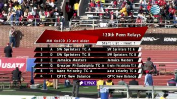 Men's 4x400 F01 (Event 490 - Masters 40 Older)