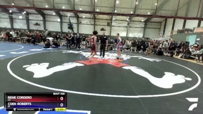 126 lbs Champ. Round 3 - Rene Cordero, CA vs Coen Roberts, ID