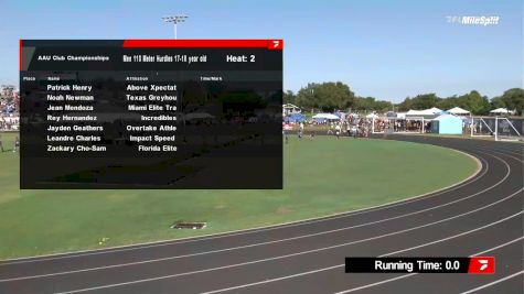 Youth Boys' 110m Hurdles, Prelims 2 - Age 17-18
