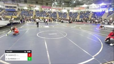 70 lbs Semifinal - Michael Lozano |||, Valley Bad Boys vs Everett Dumbleton, Bear Cave