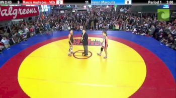 55kg Match Helen Maroulis (USA) vs. Marcia Andrades (Venezuela)