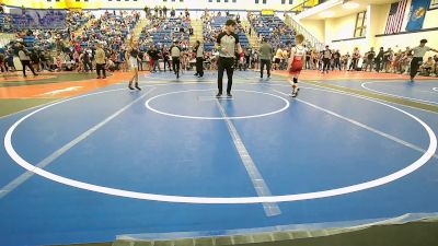 73 lbs Quarterfinal - Paityn McCann, Lady Outlaw Wrestling Academy vs Hayes Daniel, Honey Badgers Wrestling Club