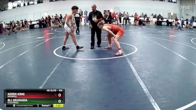 135 lbs Cons. Round 4 - Eli Granada, California vs Aiden King, DiSabato