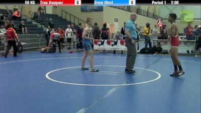 50kg Finals Trae Vasquez (MT) vs. Drew West (IA)