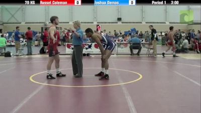 70kg Match Russel Coleman (IL) vs. Joshua Demas (OH)