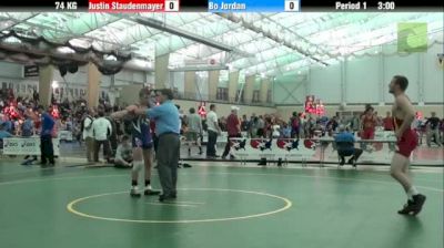 74KG, Bo Jordan, OH vs Justin Staudenmayer, PA