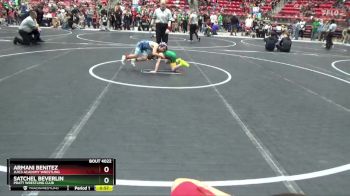 55 lbs Champ. Round 1 - Satchel Beverlin, Pratt Wrestling Club vs Armani Benitez, JUIC3 ACAD3MY WRESTLING