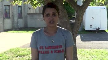 2014 DIII Triple Jump National Champion Divya Biswal of St. Lawrence