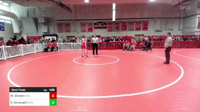 111 lbs Semifinal - Mia Dineen, Hingham vs Sophia Simonelli, Barnstable