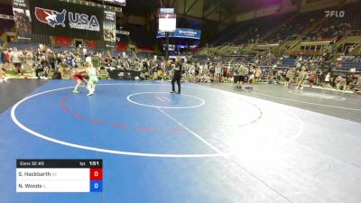 120 lbs Cons 32 #2 - Sawyer Hackbarth, Oklahoma vs Noah Woods, Illinois