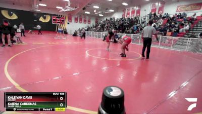 235 lbs Cons. Semi - Kaiena Cardenas, Santa Paula vs Kaleiyah Davis, Colony