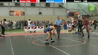 61kg Quarter-finals Darrius Little (NC) vs. Joe Colon (IA)