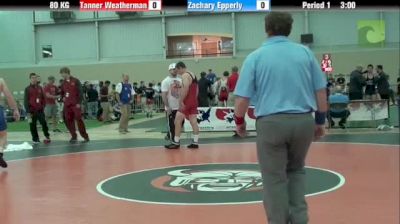 80kg Quarter-finals Tanner Weatherman (IA) vs. Zach Epperly (IA)