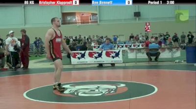 86kg Quarter-finals Kristopher Klapprodt (IA) vs. Ben Bennet (MI)