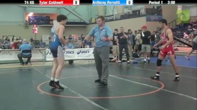 74kg Semi-finals Tyler Caldwell (OK) vs. Anthony Perrotti (NJ)