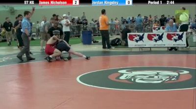 57kg Quarter-finals James Nicholson (VA) vs. Jordan Kingsley (MN)