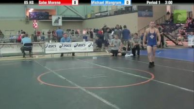 65kg Semi-finals Gabe Moreno (IA) vs. Michael Mangrum (IA)