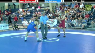 80KG f, 2 Tanner Weatherman, IA vs Kyle Crutchmer, OK