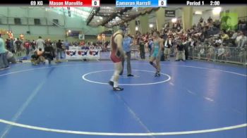 69KG, Mason Manville, NJ vs Cameron Harrell, MD