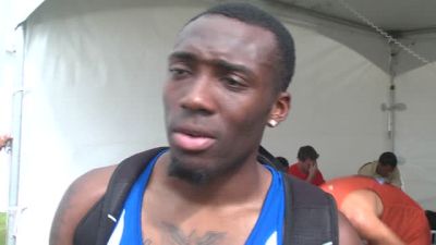 Kansas' Michael Stigler runs sub 50 in the prelims