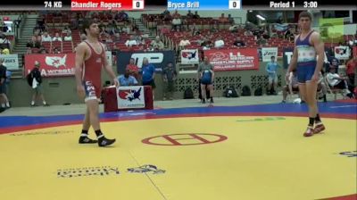 74KG, Bryce Brill, IL vs Chandler Rogers, OK