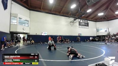 141 lbs Champ. Round 2 - Michael Torres, Menlo (Calif.) vs Nash Singleton, Oregon State