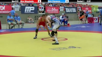 55kg Quarter-finals Nico Megaludis (PA) vs. Nick Simmons (MI)