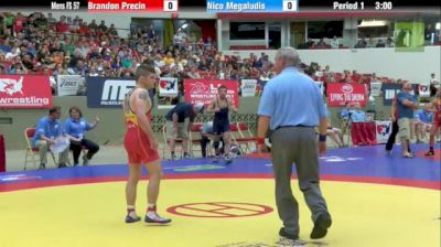 57kg Semi-finals Nico Megaludis (PA) vs. Brandon Precin (IL)