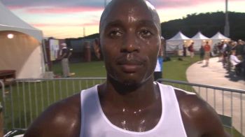 Arkansas' Stanley Kebenei going for the Steeple/5K double