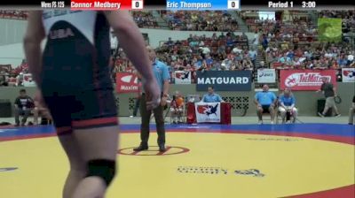 125kg m, Connor Medbery, WI vs Eric Thompson, IA