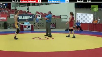 53kg 3rd Place Match Carlene Sluberski (NYAC) vs. Amy Fearnside (Jamestown)