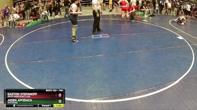 145 lbs Quarterfinal - Easton Stefanoff, Delta Wrestling Club vs Aiden Apodaca, Duchesne