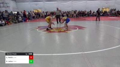 120 lbs Quarterfinal - Cole Pettit, Venetia vs Grayson Leiva, York