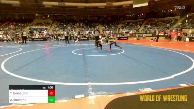 47 lbs Round Of 16 - Tyanna Evans, Orchard South WC vs Aryanna Bean, Viking Wrestling Club