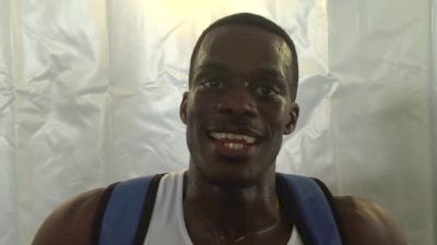 Florida's Ryan Schnulle and Sean Obinwa after the 800m prelims