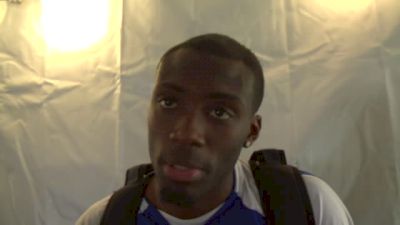 Kansas' Michael Stigler after his 2nd place 400H finish