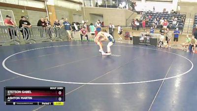 108 lbs Quarterfinal - Stetson Gabel, CO vs Ashton Martin, AK