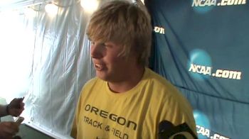 Oregon's Sam Crouser dominates the javelin