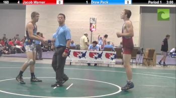 160lbs Finals Jacob Warner (IL) vs. Drew Peck (PA)