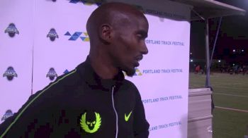 Mo Farah after his 5K rust buster