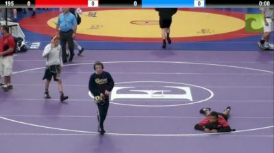 195lbs Match Bobby Steveson (MN) vs. Hunter Dunn (MI)