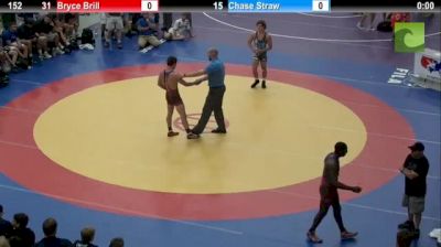 152lbs Match Bryce Brill (IL) vs. Chase Straw (IA)