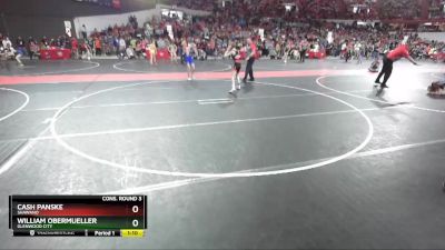 90 lbs Cons. Round 3 - William Obermueller, Glenwood City vs Cash Panske, Shawano