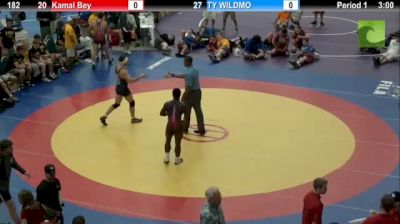 182lbs Match Kamal Bey (IL) vs. Ty Wildmo (MI)