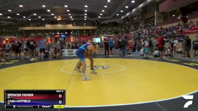 132 lbs Quarterfinal - Spencer Mosier, KS vs Cash Hatfield, IA