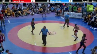 182lbs Match Lance Dixon (OK) vs. Myles Martin (NJ)